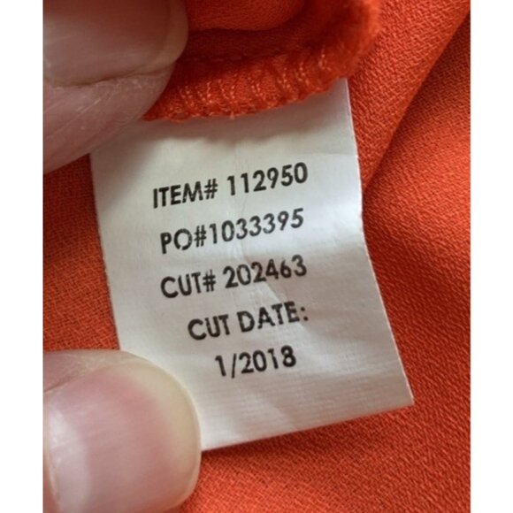 Torrid Halter Tank Top Bright Orange Sheer Woman 1 (14/16) - Picture 6 of 9